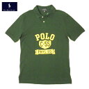 ラルフローレン ボーイズポロシャツ半袖RALPH LAUREN BOYSPOLOビンテージロゴプリントグリーン×イエロー×ブラックキッズ Boy's XLサイズメンズMサイズ相当 メール便ネコポスPOST投函送料無料