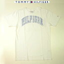 トミーヒルフィガー Tシャツ 半袖 Tommy Hilfiger ロゴプリント ホワイト×ブルー ボーイズLサイズ メンズSサイズ相当 【メール便ネコポス送料無料】※代引,あす楽,日時指定は注文確定後に所定料金加算されます。注文後キャンセル不可。