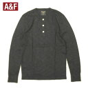 アバクロンビー＆フィッチ アバクロ ヘンリーネックセーター Abercrombie&Fitch コットンニット 長袖インナー モクネイビー メンズ XSサイズ 送料無料 送料込み