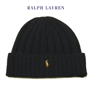 ラルフローレン ニットキャップ polo Ralph Lauren ケーブルニット帽子 メンズ レディース兼用 ダークネイビー ポロ マルチカラーポニーロゴワンポイント メール便ネコポスポストお届け送料無料