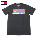 トミーヒルフィガー Tシャツ 半袖 Tommy Hilfiger トリコロールカラープリント ネイビー ロゴ刺繍 キッズ ボーイズXLサイズ メンズSサイズ相当...