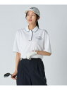 ウィメンズ パイピング ショート ポロシャツ UNITED ARROWS GOLF ユナイテッドアローズ スポーツ・アウトドア用品 ゴルフグッズ ネイビー ホワ...
