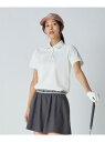 ウィメンズ スタンダード ポロシャツ UNITED ARROWS GOLF ユナイテッドアローズ スポーツ・アウトドア用品 ゴルフグッズ ホワイト ネイビー ピ...