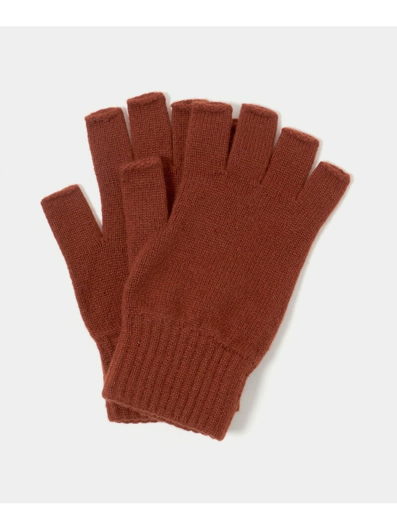 【別注】＜Johnstons of Elgin＞フィンガーレス ニットグローブ UNITED ARROWS ユナイテッドアローズ ファッション雑貨 手袋 グレー ブラウン ブラック【送料無料】[Rakuten Fashion](4)