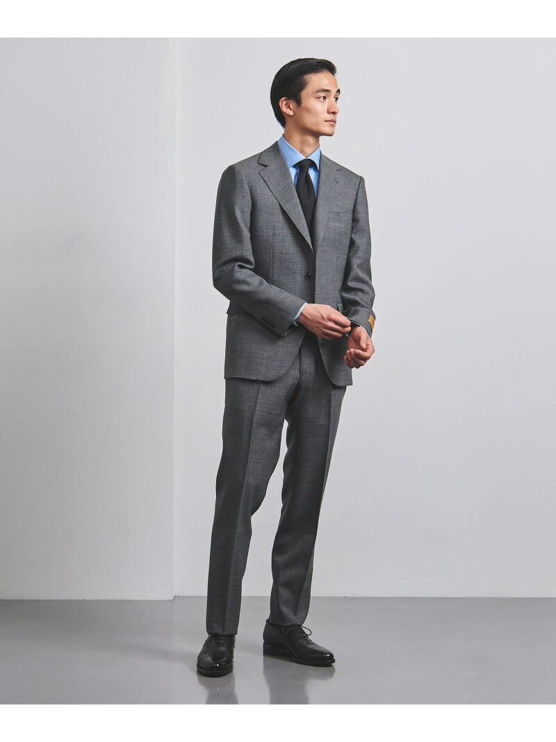 ポーラーソリッド 3ボタンスーツ -ストレッチ- UNITED ARROWS ユナイテッドアローズ スーツ・フォーマル セットアップスーツ ブラウン グレー【送料無料】[Rakuten Fashion]