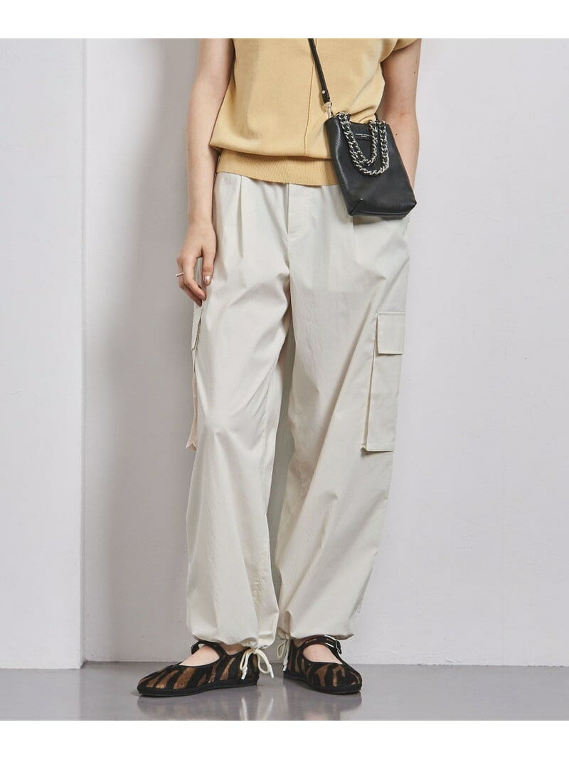 ドローストリング カーゴパンツ UNITED ARROWS ユナイテッドアローズ パンツ カーゴパンツ ホワイト ブラック【送料無料】[Rakuten Fashion]のサムネイル