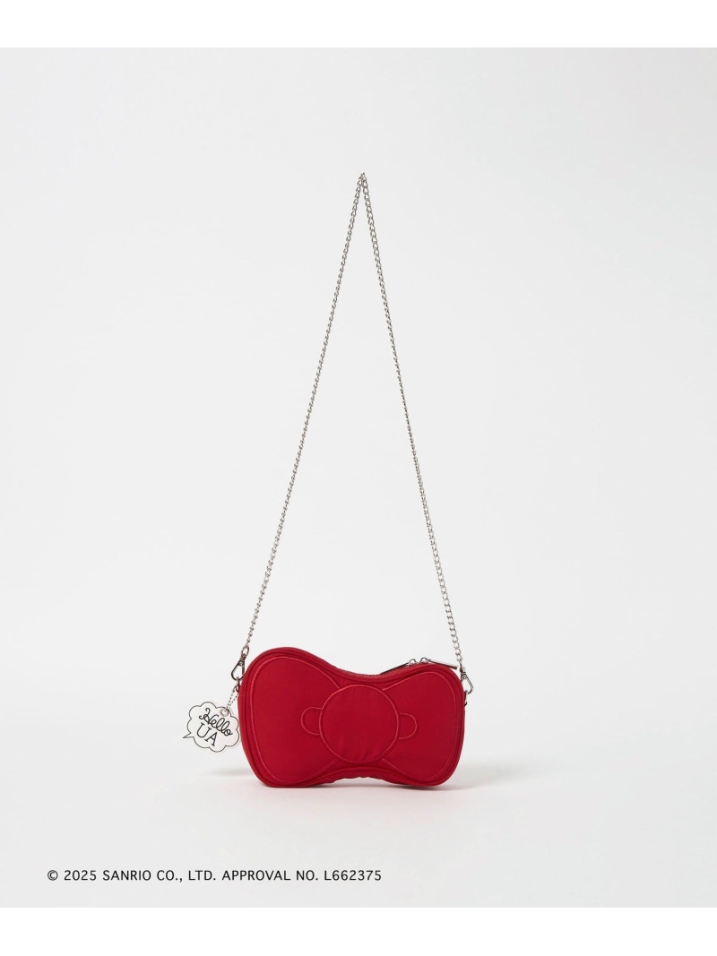＜HELLO KITTY * UNITED ARROWS＞リボン ショルダーバッグ UNITED ARROWS ユナイテッドアローズ バッグ ショルダーバッグ ブラック レッド【送料無料】[Rakuten Fashion]のサムネイル