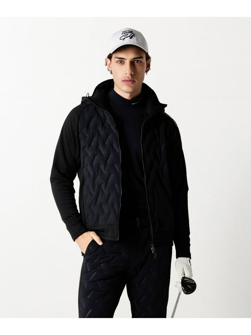 メンズ コンビ フーディ UNITED ARROWS GOLF ユナイテッドアローズ スポーツ・アウトドア用品 ゴルフグッズ ネイビー ベージュ【送料無料】[Rakuten Fashion]