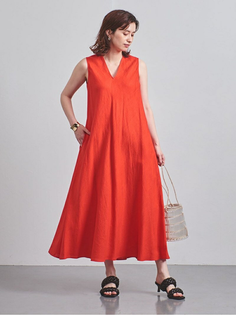United Arrows Uwcc ブルー 送料無料 Rakuten ワンピース Ua Linen ワンピース Vネック Uwcc レディース ユナイテッドアローズ Arrows ワンピース ワンピース United ノースリーブワンピース ユナイテッドアローズ レッド ブラック ブルー 送料無料