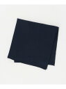 リネンポリエステル クールマックス ハンカチ UNITED ARROWS ユナイテッドアローズ ファッション雑貨 ハンカチ・ハンドタオル ネイビー ホワイト[R...