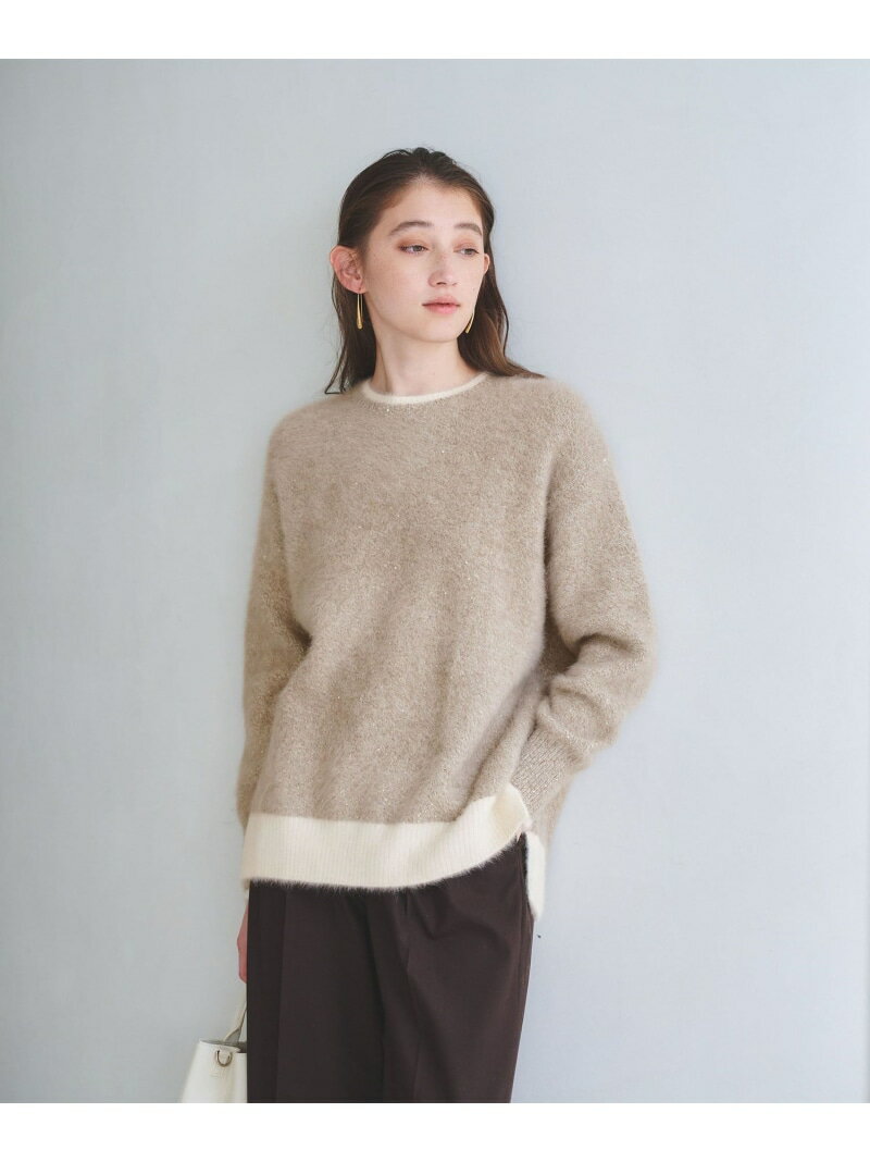 フォックスカシミヤ スパンコール クルーネックニット UNITED ARROWS ユナイテッドアローズ トップス ニット【送料無料】[Rakuten Fashion]のサムネイル