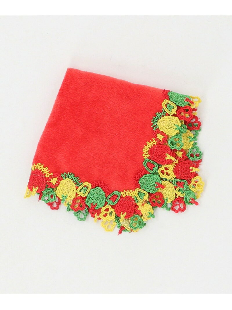 ＜近沢レース店＞パプリカ ハンカチ UNITED ARROWS ユナイテッドアローズ ファッション雑貨 ハンカチ・ハンドタオル レッド イエロー[Rakuten Fashion]のサムネイル