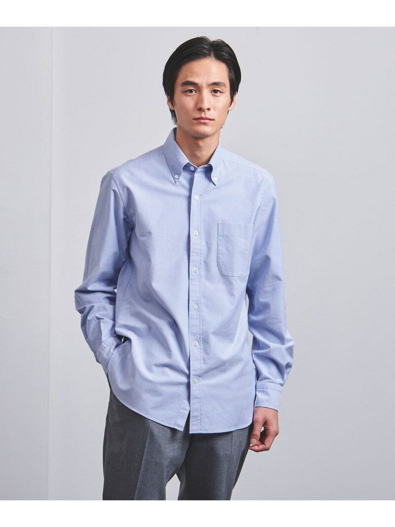 オーガニック コットン オックスフォード ボタンダウン シャツ UNITED ARROWS ユナイテッドアローズ トップス シャツ・ブラウス ブルー ホワイト【送料無料】[Rakuten Fashion]