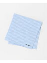コットン ストライプ ハンカチ UNITED ARROWS ユナイテッドアローズ ファッション雑貨 ハンカチ・ハンドタオル ブルー[Rakuten Fashio...