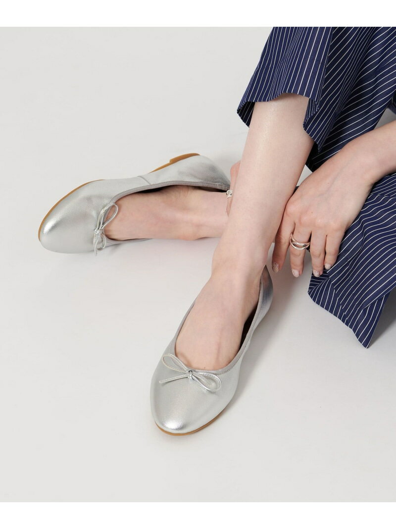 レイン レザー バレエシューズ UNITED ARROWS ユナイテッドアローズ シューズ・靴 レインシューズ・ブーツ シルバー ブラック【送料無料】[Raku...