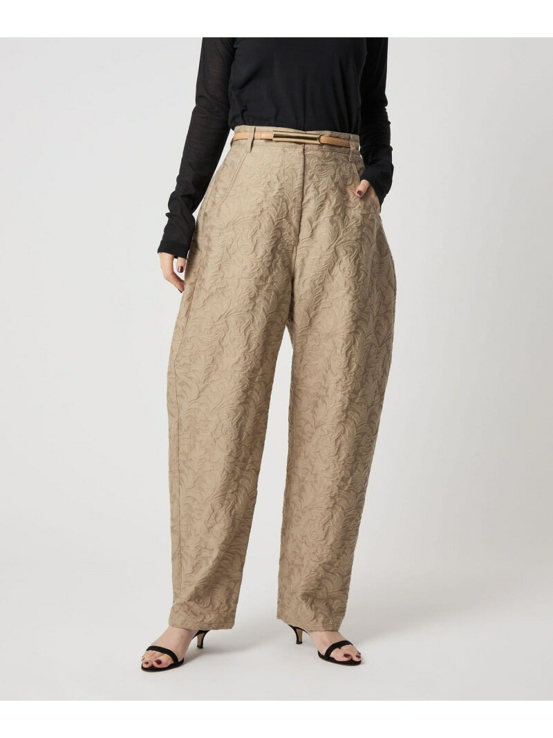 ＜conte＞ペイズリー ジャガード パンツ conte ユナイテッドアローズ パンツ その他のパンツ ベージュ ブラック【送料無料】[Rakuten Fashion]