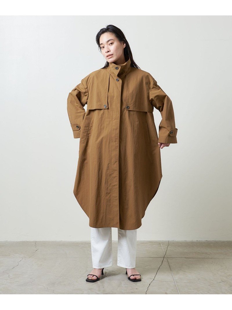 【SALE／40%OFF】＜MARW UNITED ARROWS＞スタンドカラー ロングコート MARW UNITED ARROWS ユナイテッドアローズ ジャケット・アウター その他のジャケット・アウター ブラウン ブラック【RBA_E】【送料無料】[Rakuten Fashion]のサムネイル