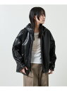 ＜MARW UNITED ARROWS＞フェイクレザーブルゾン MARW UNITED ARROWS ユナイテッドアローズ ジャケット アウター ブルゾン ジャンパー ブラック【送料無料】 Rakuten Fashion