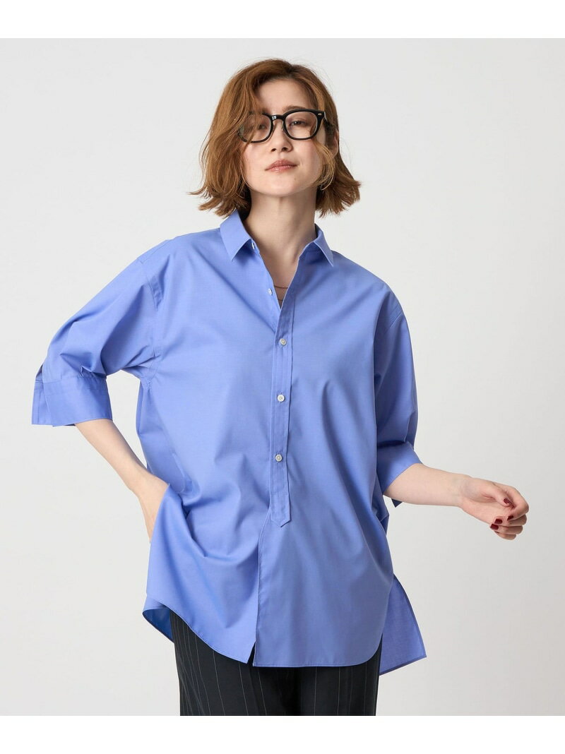 ＜conte＞レギュラーカラー ショートスリーブシャツ conte ユナイテッドアローズ トップス シャツ・ブラウス ホワイト ネイビー【送料無料】[Rakuten Fashion]