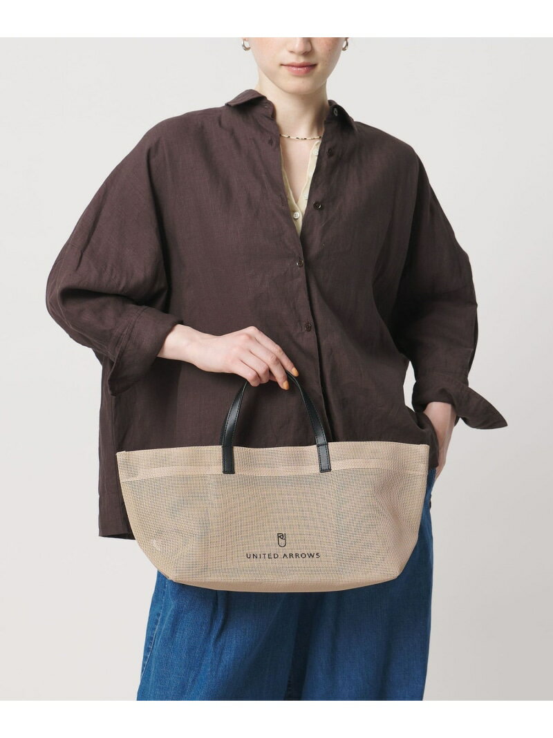 コンビ メッシュ トートバッグ L UNITED ARROWS ユナイテッドアローズ バッグ トートバッグ ネイビー ベージュ ブラック グレー【送料無料】[Rakuten Fashion]