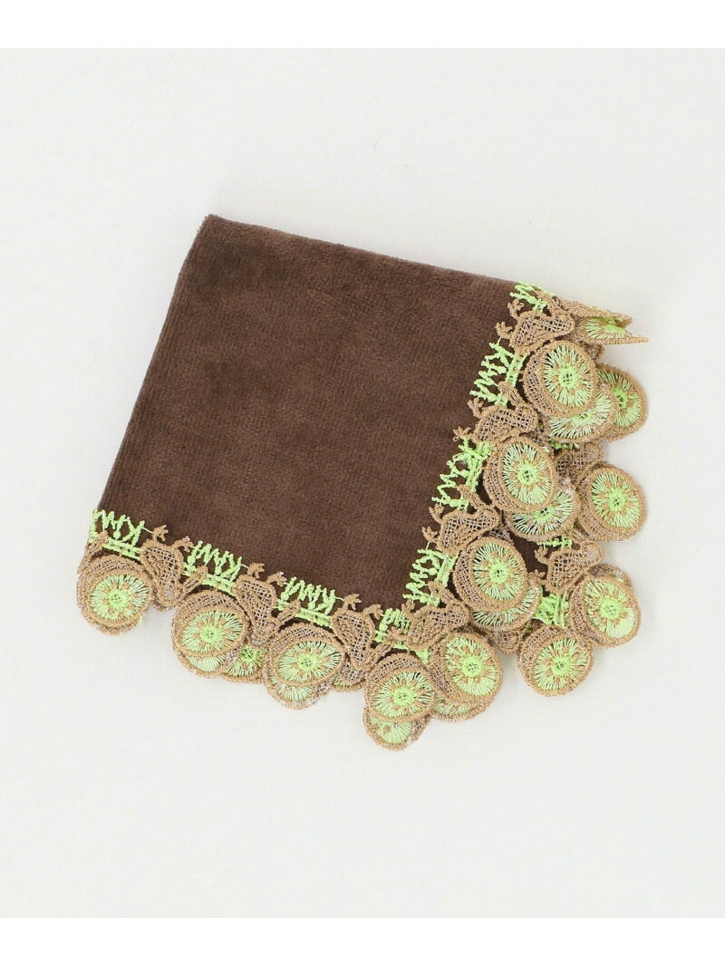 ＜近沢レース店＞キウイ ハンカチ UNITED ARROWS ユナイテッドアローズ ファッション雑貨 ハンカチ・ハンドタオル ブラウン[Rakuten Fashion]のサムネイル