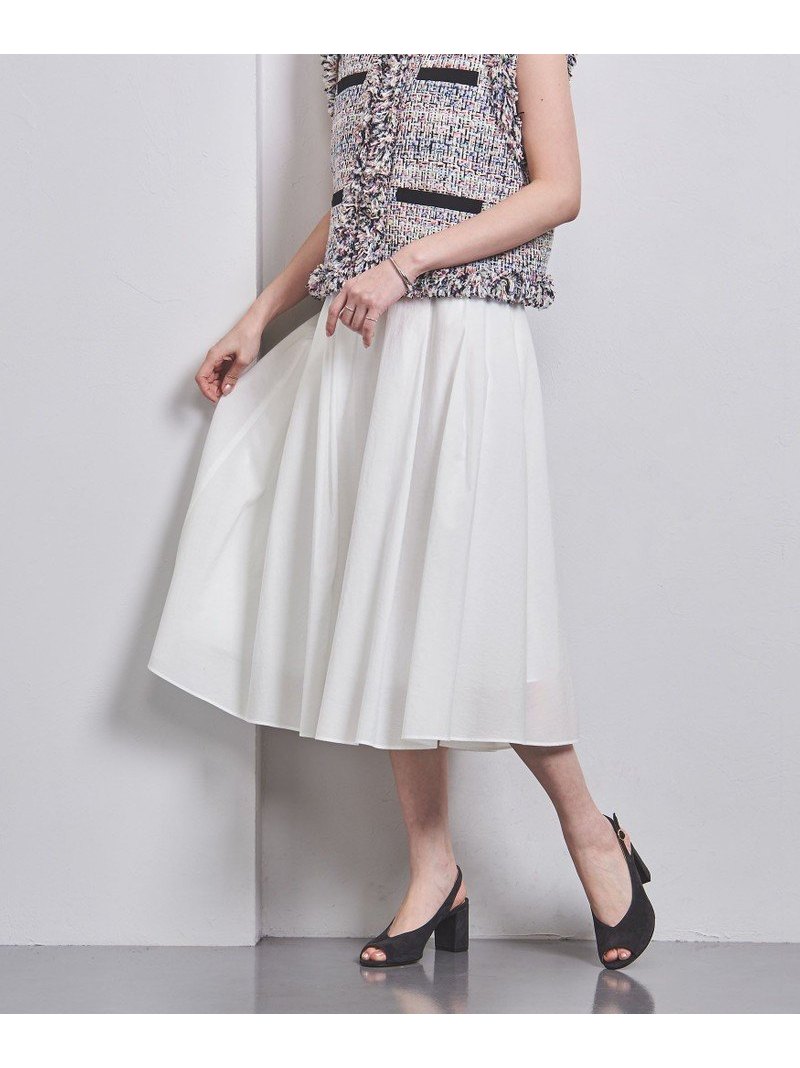 【SALE／30%OFF】MANTECO フレアスカート UNITED ARROWS ユナイテッドアローズ スカート ロング・マキシスカート ホワイト グレー ピンク【RBA_E】【送料無料】[Rakuten Fashion]のサムネイル