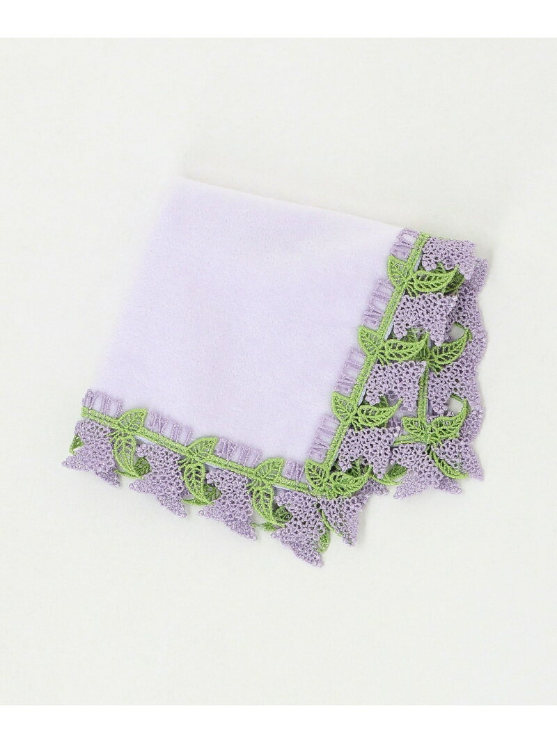 ＜近沢レース店＞ライラック ハンカチ UNITED ARROWS ユナイテッドアローズ ファッション雑貨 ハンカチ・ハンドタオル ブルー[Rakuten Fashion]のサムネイル