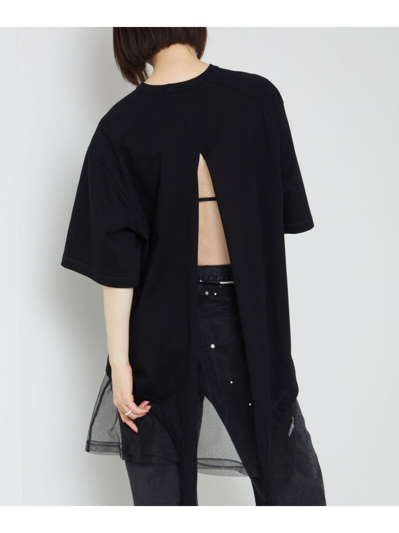 ＜AEWEN MATOPH＞バックスリット ビッグTシャツ AEWEN MATOPH ユナイテッドアローズ トップス カットソー・Tシャツ ブラック ホワイト ベージュ【送料無料】[Rakuten Fashion](4)