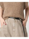 【別注】<ATELIER AMBOISE for conte>ロングベルト conte ユナイテッドアローズ ファッション雑貨 ベルト ブラック【送料無料】[R...