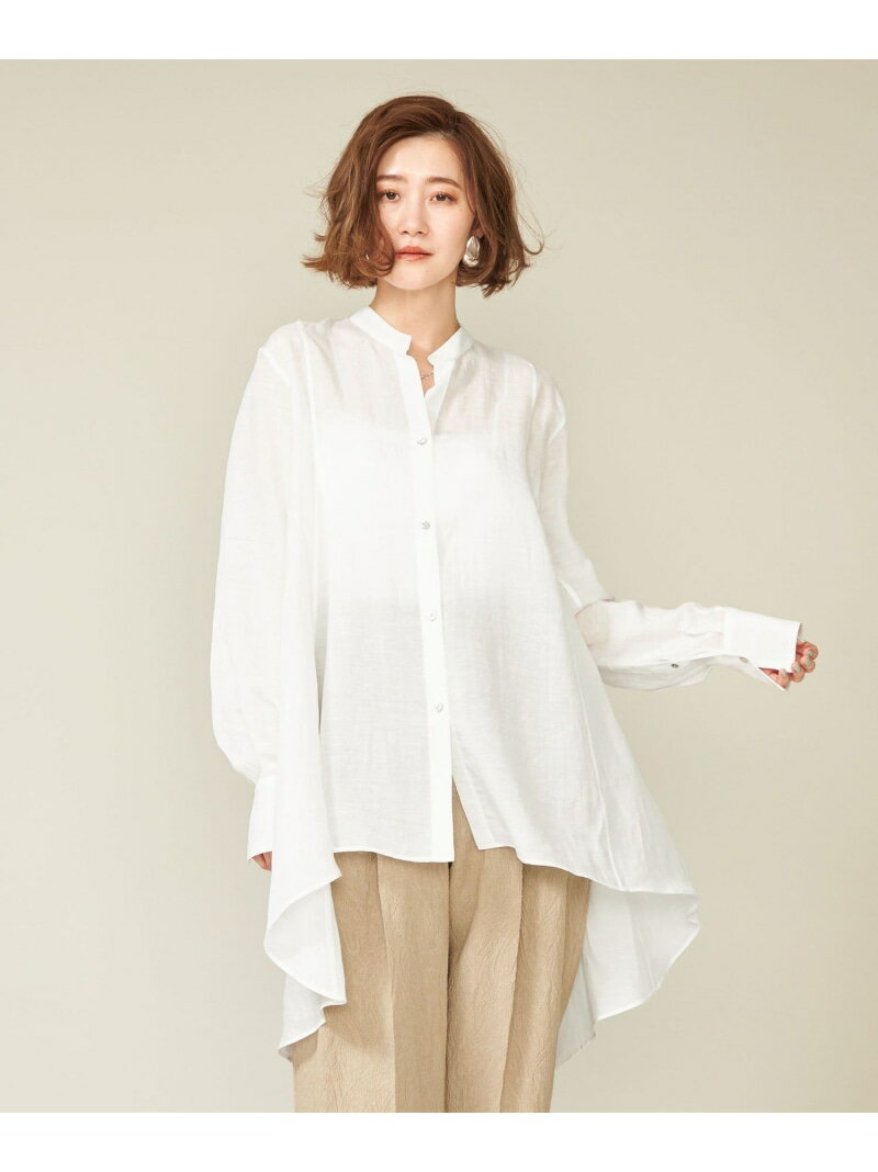 【SALE／40%OFF】＜conte＞シアー ドレープ チュニックブラウス conte ユナイテッドアローズ ワンピース・ドレス ワンピース ベージュ ブラック ホワイト【RBA_E】【送料無料】[Rakuten Fashion]のサムネイル