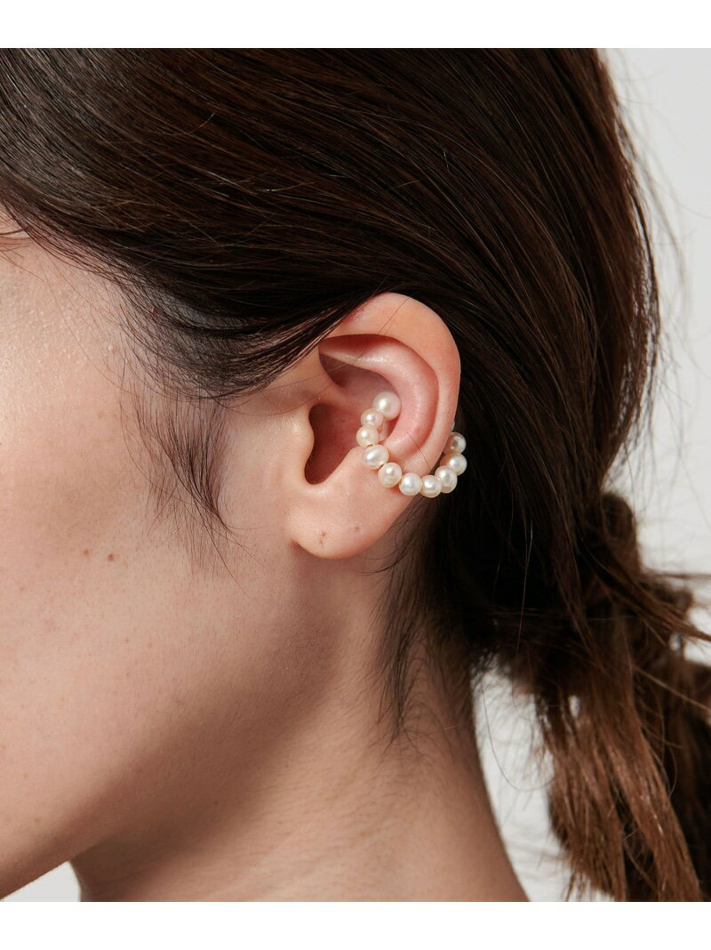 ＜les bonbon＞ORBIT パール イヤーカフ S UNITED ARROWS ユナイテッドアローズ アクセサリー・腕時計 イヤリング・イヤーカフ ホワイト【送料無料】[Rakuten Fashion]