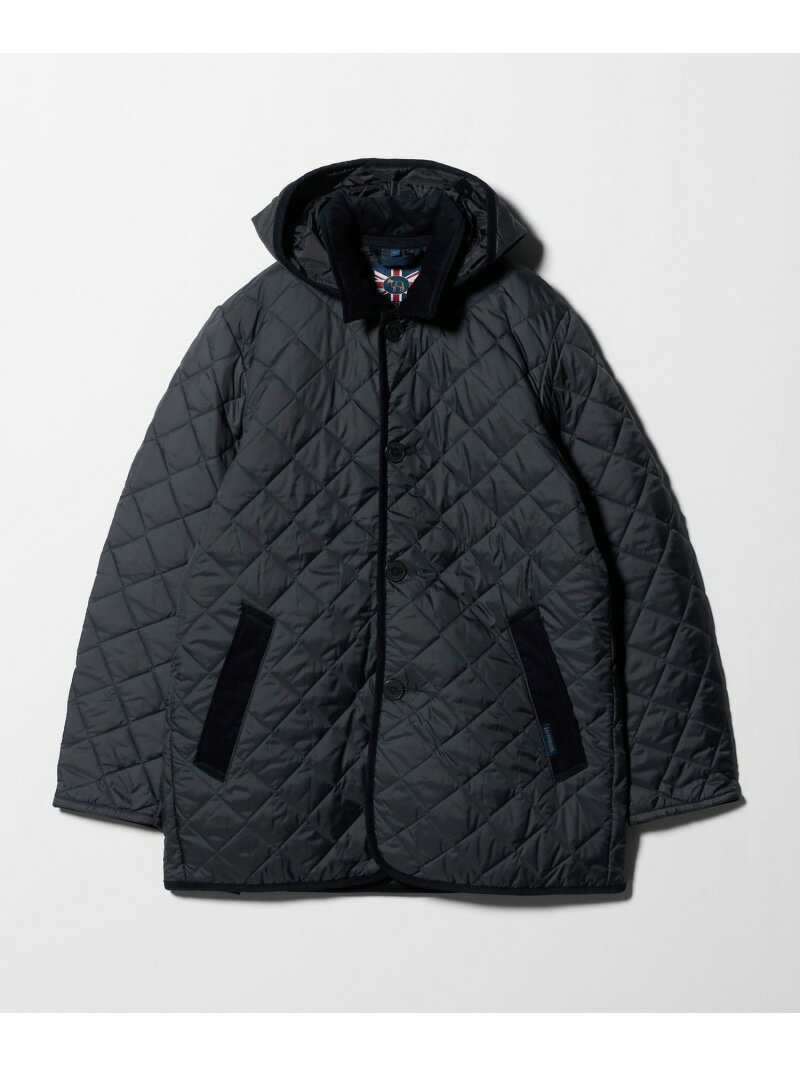 ＜LAVENHAM＞DENSTON/デンストン/フーディ キルティングジャケット UNITED ARROWS ユナイテッドアローズ ジャケット・アウター テーラードジャケット・ブレザー ブラック ネイビー【送料無料】[Rakuten Fashion]