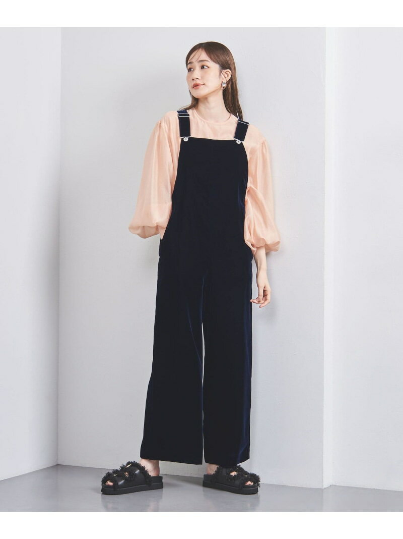 ベルベット オーバーオール UNITED ARROWS ユナイテッドアローズ オールインワン・オーバーオール オーバーオール・サロペット ネイビー ブラック【送料無料】[Rakuten Fashion]のサムネイル