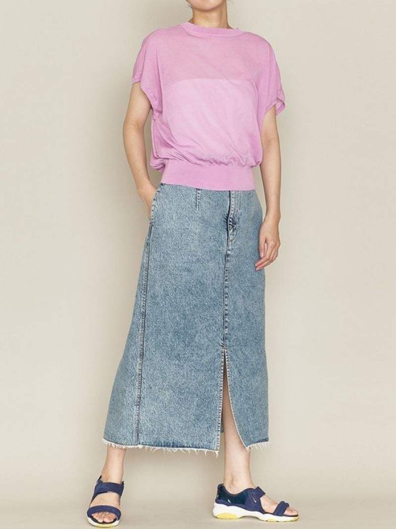 [Rakuten Fashion]＜ASTRAET(アストラット)＞ケミカルウォッシュデニムスカート ASTRAET ユナイテッドアローズ スカート ロングスカート ブルー【送料無料】