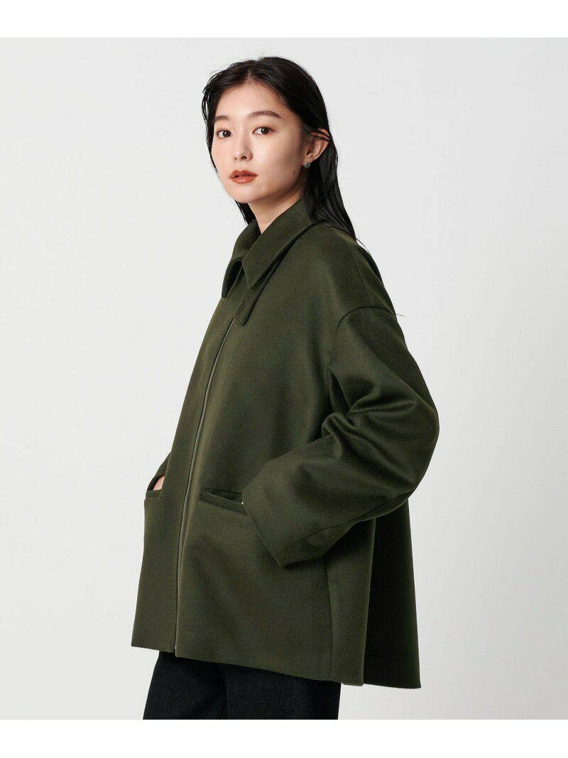 ＜MARW UNITED ARROWS＞コクーン ジップ コート MARW UNITED ARROWS ユナイテッドアローズ ジャケット・アウター その他のジャケット・アウター ブラック グレー グリーン【送料無料】[Rakuten Fashion]のサムネイル