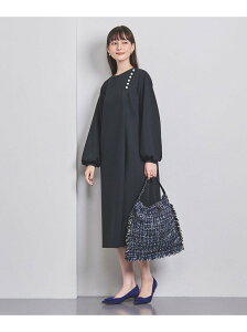 SPONGY ワンピース UNITED ARROWS ユナイテッドアローズ ワンピース 長袖ワンピース ネイビー ブラック【送料無料】[Rakuten Fashion]