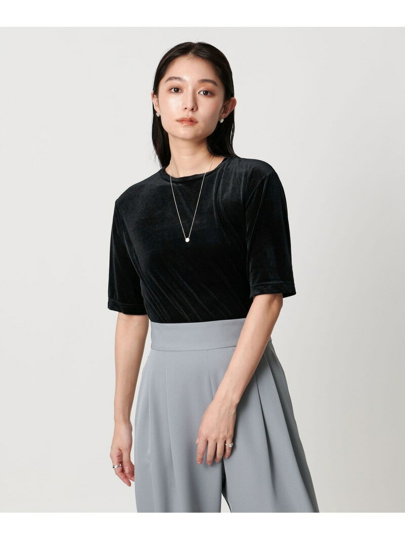 ＜MARW UNITED ARROWS＞シアー ベロア カットソー MARW UNITED ARROWS ユナイテッドアローズ トップス カットソー・Tシャツ ブラック グレー ホワイト【送料無料】[Rakuten Fashion]のサムネイル