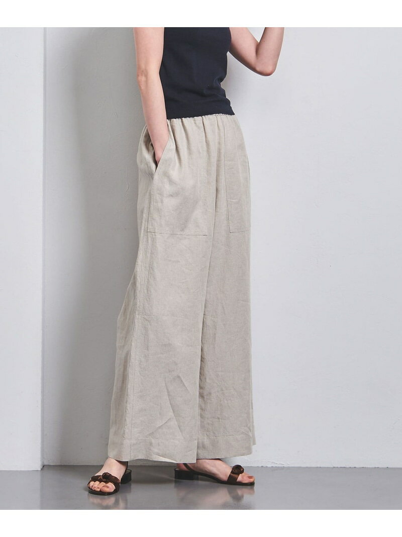 パッチポケット リネンパンツ UNITED ARROWS ユナイテッドアローズ パンツ その他のパンツ ホワイト ブラック レッド【送料無料】[Rakuten Fashion]のサムネイル