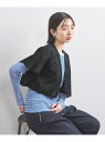 <TICCA>レース クロップド ジャケット UNITED ARROWS ユナイテッドアローズ トップス その他のトップス ブラック ホワイト【送料無料】[Ra...