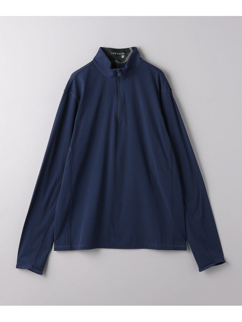 ＜Greyson＞ メンズ TATE MOCKNECK QUARTER-ZIP/テート モックネック クウォータージップ UNITED ARROWS GOLF ユナイテッドアローズ スポーツ アウトドア用品 ゴルフグッズ ネイビー【送料無料】 Rakuten Fashion