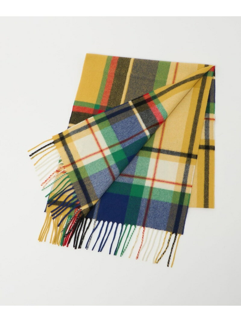 【別注】＜Joshua Ellis＞イエロー タータンチェック マフラー UNITED ARROWS ユナイテッドアローズ フ..