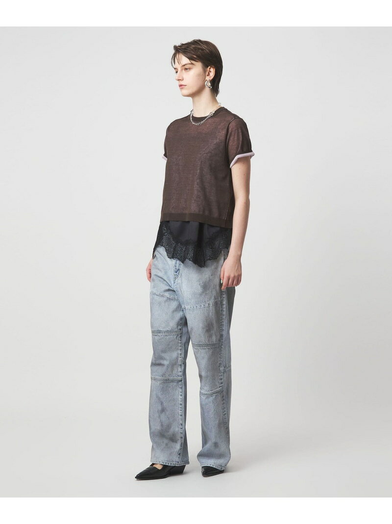 【SALE／50%OFF】＜ASTRAET＞ダブルニー バギー デニムパンツ UNISEX ASTRAET ユナイテッドアローズ パンツ ジーンズ・デニムパンツ ブルー【RBA_E】【送料無料】[Rakuten Fashion] unitedarrows-10041906 UNITED ARROWS サンプル画像2