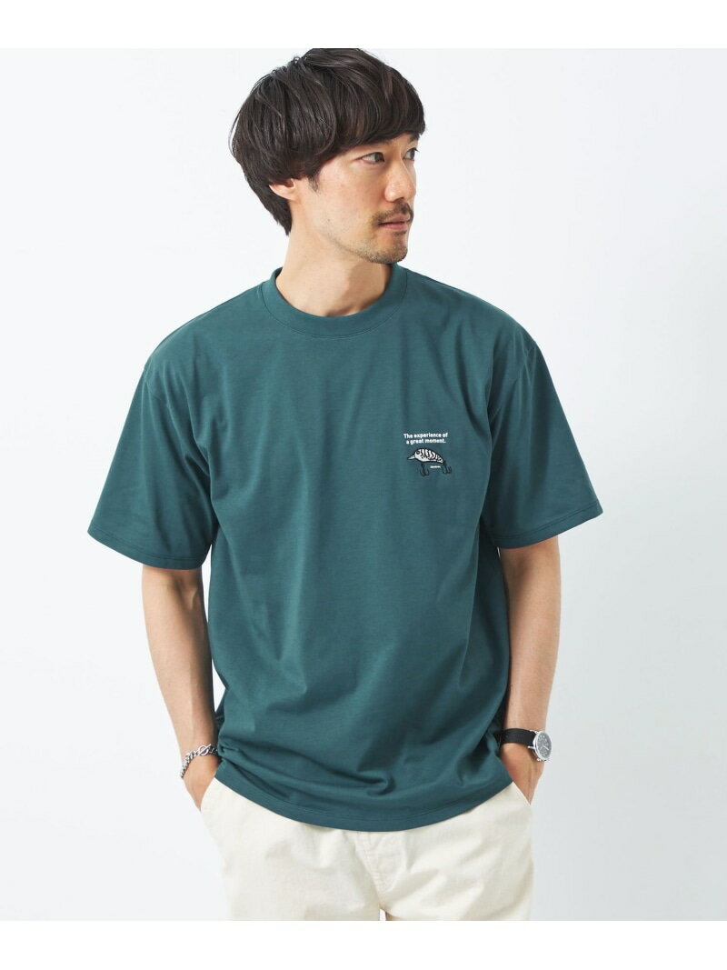 【SALE／30%OFF】【別注】＜DAIWA*green label relaxing＞エンブレム ロゴ Tシャツ UNITED ARROWS green label relaxing ユナイテッドアローズ アウトレット トップス カットソー・Tシャツ ネ…