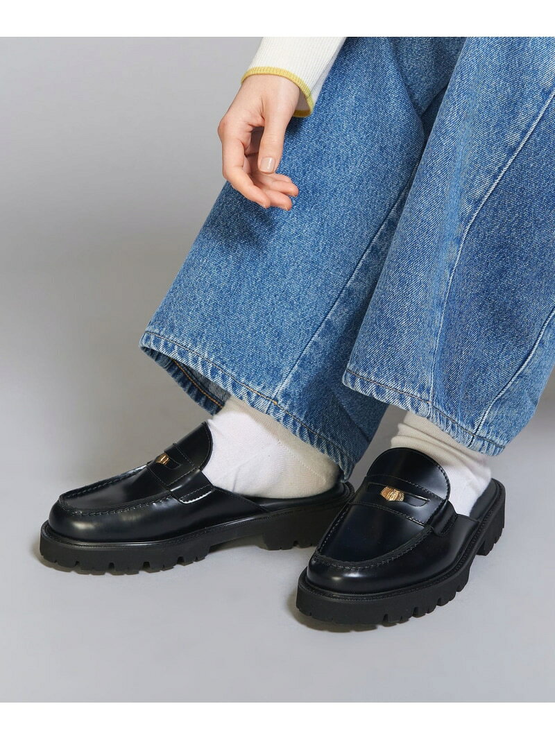 【別注】＜CAMINANDO＞レザー コインローファー スライダー BEAUTY&YOUTH UNITED ARROWS ユナイテッド..