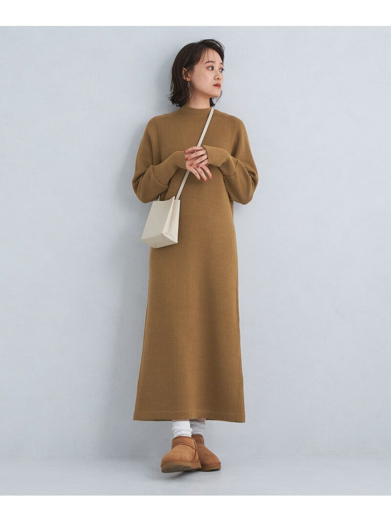 【SALE／70%OFF】ニットライク リブ ロング ワンピース UNITED ARROWS green label relaxing ユナイテッドアローズ アウトレット ワンピース・ドレス ワンピース ブラウン ネイビー ブラック【RBA_E】[Rakuten Fashion]のサムネイル