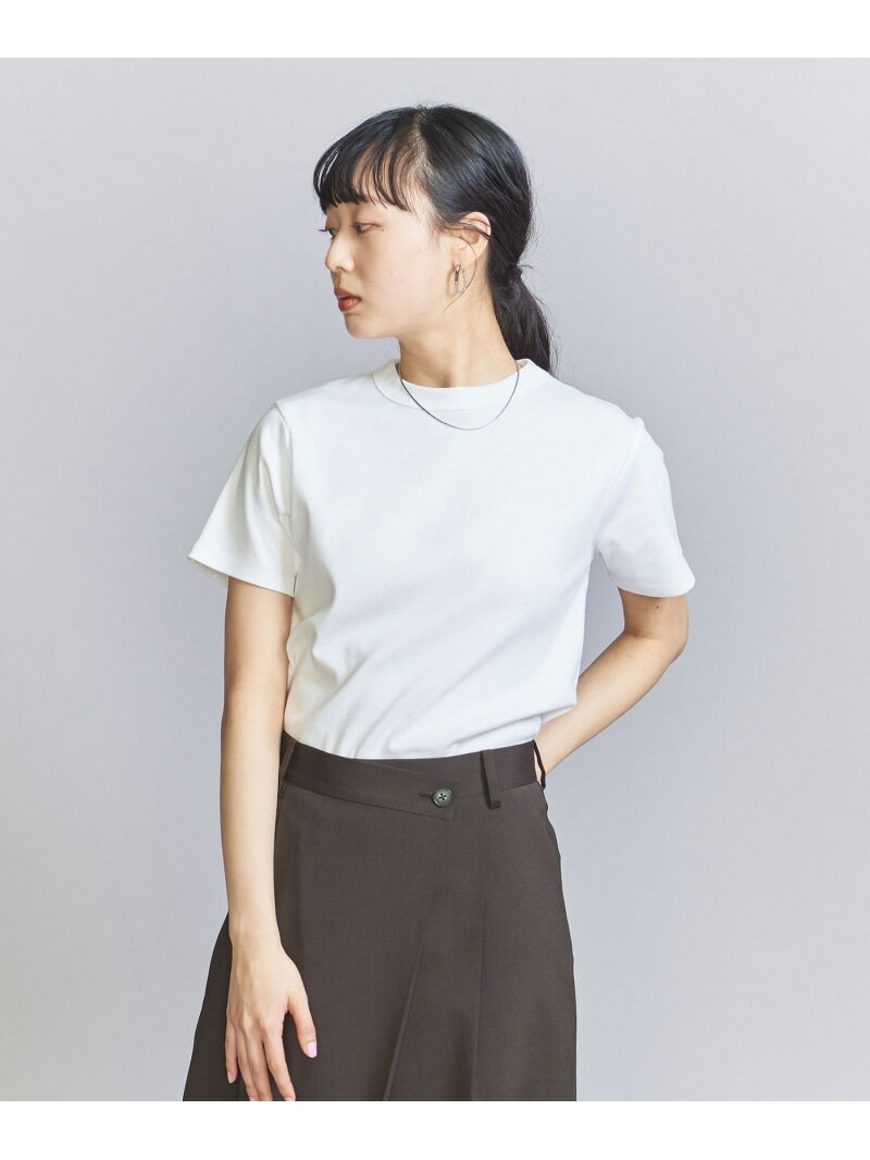 【SALE／70%OFF】オーガニックコットン Tシャツ BEAUTY&YOUTH UNITED ARROWS ユナイテッドアローズ アウトレット トップス カットソー・Tシャツ ブラウン グリーン ネイビー ホワイト【RBA_E】[Rakuten Fashion]のサムネイル