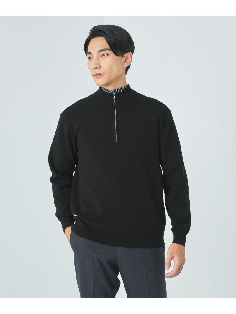 【SALE/70%OFF】A+ スムース ハーフジップ プルオーパー ニット -ウォッシャブル- UNITED ARROWS green label relax...