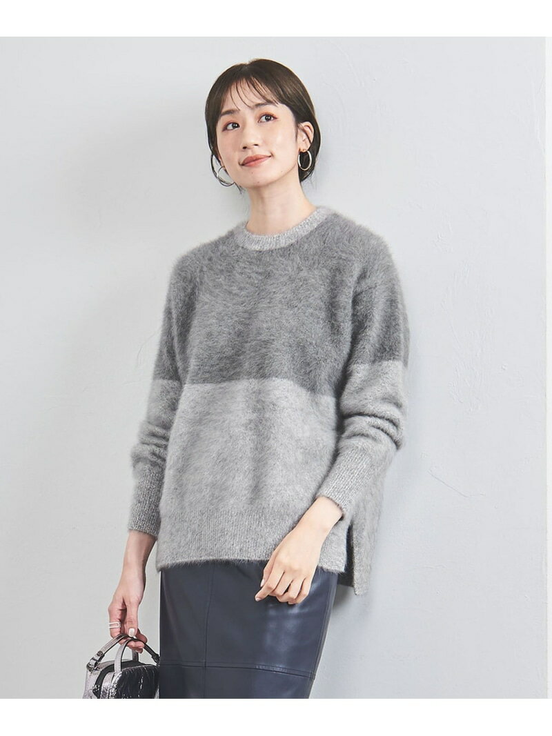 【SALE／40%OFF】フォックスカシミヤ クルーネック ニット 24FW UNITED ARROWS ユナイテッドアローズ アウトレット トップス ニット ホワイト ブラック ネイビー【RBA_E】【送料無料】[Rakuten Fashion]のサムネイル