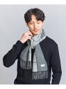 カシミヤ マフラー（メンズ） 【SALE／50%OFF】カシミヤ ダブルフェイス コンビ チェック マフラー BEAUTY&YOUTH UNITED ARROWS ユナイテッドアローズ アウトレット ファッション雑貨 マフラー・ストール・ネックウォーマー ホワイト ブラウン【RBA_E】【送料無料】[Rakuten Fashion]