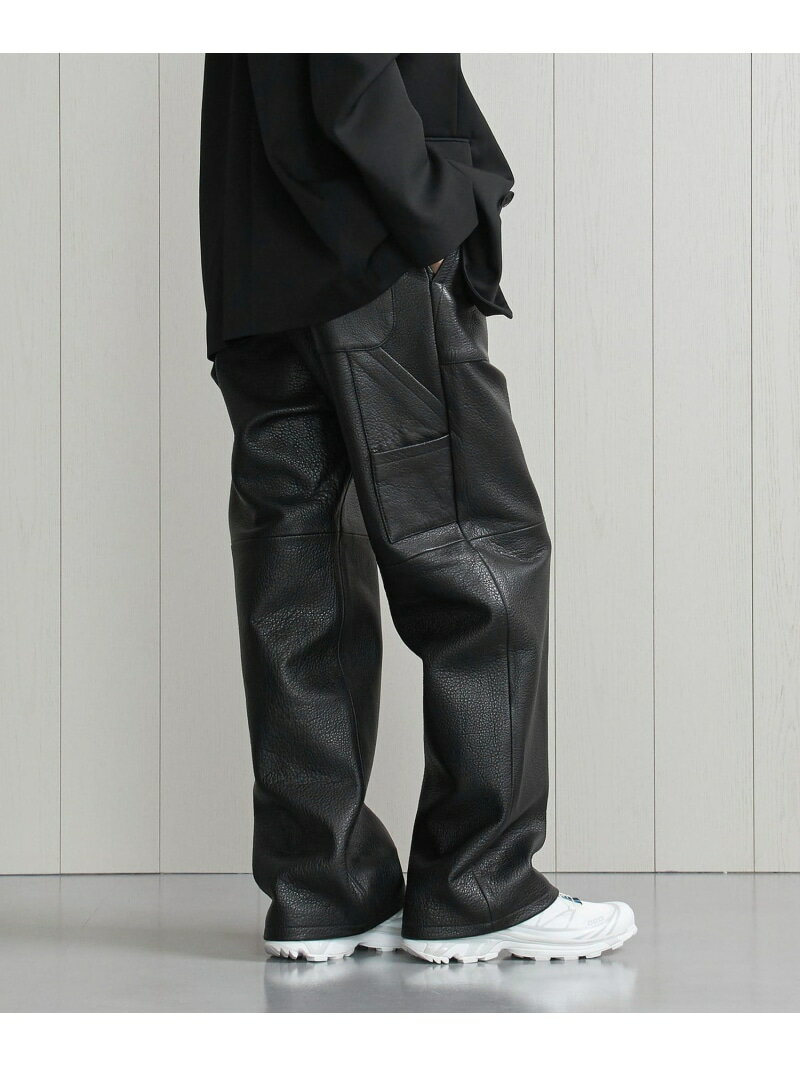 【SALE／40%OFF】＜H＞シュリンクレザー ペインターパンツ BEAUTY&YOUTH UNITED ARROWS ユナイテッドアローズ アウトレット パンツ その他のパンツ ブラック【RBA_E】【送料無料】[Rakuten Fashion]
